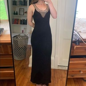 Bebe scoop back maxi dress
